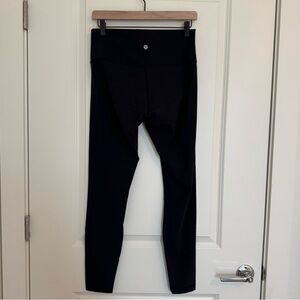 Lululemon Wunder Under Leggings- Black- Sz 10, 28” inseam